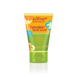 Alba Botanica Pore Purifying Pineapple Enzyme Hawaiian Facial Scrub, 4 oz.