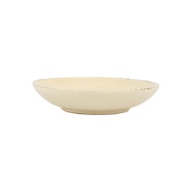 Vietri Cucina Fresca Pasta Bowl Handmade in Italy Elegant Durable Terra Cotta Earthenware Dish Server - 9 Inch Cream