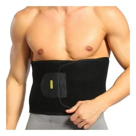 Faja Ejercicio Fitness Neopreno Reductora Adelgazante Negro