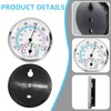 BORDEAG Pack of 4 Thermometer Hygrometer, 58 mm Analogue Thermometer,