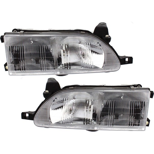 Evan Fischer Driver and Passenger Side Headlight for Toyota Corolla