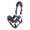 LeMieux Comfort Headcollar for Horses - Navy/Grey - Soft Fleece