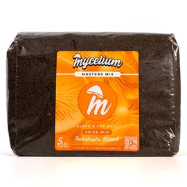 Mycelium Master Mix Mushroom Growing Kit I Alder & Soy Hull Substrate Blend I High Yield Proprietary Mix I Organic Sterilized Mushroom Grow Bag for Starter & Pro Home Growers, 5lbs