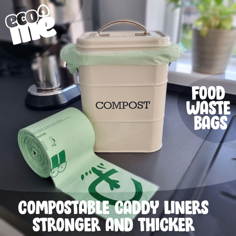 6L to 7L x20 Compostable Caddy liners | Extra Thick