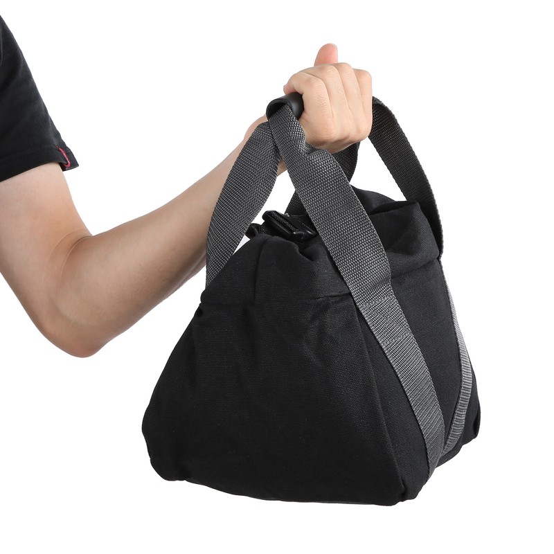Canvas Weightlifting Training Sandbag Fitness Equipment with Comfortable Handle Gray