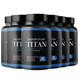( 6 Pack ) Blood Flow Titan Boost Pro Mens Blood Flow Supplement