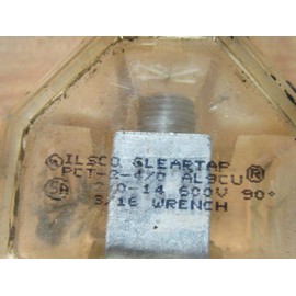 Ilsco PCT-2-4/0 AL MEC (2) 4/0-6 T INS UL CSA, Silver