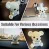 Hand Knitted Bear Plush Toy with Inspirational Cards - Soft