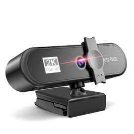 Web Camera Webcam 2K 25601440 Full HD with Microphone Auto Focus Web Camera Meeting for Laptop Desktop PC Computer Mini CAM Accessories for Gaming... 