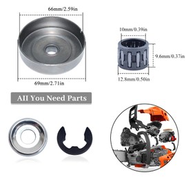3/8" 6T Clutch Drum Sprocket Washer E-Clip Kit Fit STIHL Chainsaw 017 018 021 023 025 MS170 MS180 MS210 MS230 MS250#1123 640 2003