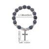 ADXINYATEX Baptism First Communion Confirmation Gifts, Cross Beaded Bracelet for