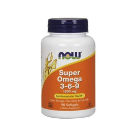 Now Foods - Suplemento Alimenticio de Super Omega 3-6-9 1200mg - 90 Cápsulas