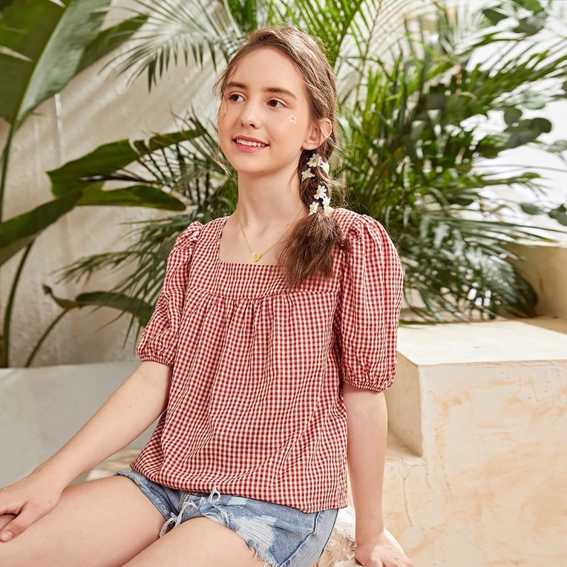 OSNIE Flower Girl G Alphabet Pendant Necklace 14K Gold Plated