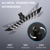 KINLIV 8 Inch Rain Shower Head Matte Black - All