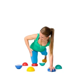 Pezzi Halfball Set of 2 Hemisphere Ball Therapy Ball Coordination Training Yellow