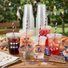 100 Sets 4th of July Party Cups with Lids and
