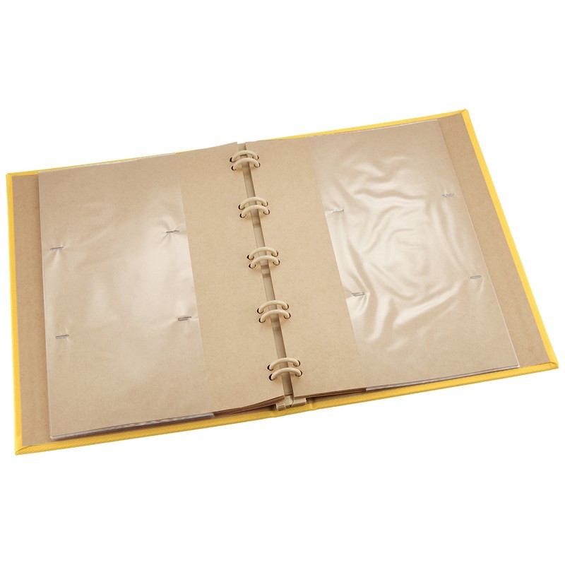 Nakabayashi TER-L3Y-140-Y Binder Type Pocket Album Terracotta, 3 Tier Large,