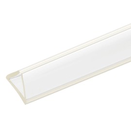 sourcing map U Channel Edge Trim, 4.9ft Length Rubber Guard Seal Strip Edge Protector Fit for 12-13mm Edge, (19/32" W x 43/64" H) Clear