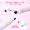 Versatile 2-in-1 design Long Lasting Soft Spot Pen Glitter Fake