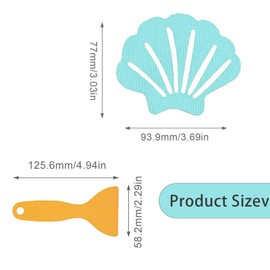 ZIJANG Pack of 20 Non-Slip Shower Stickers, Luminous Non-Slip Shower, Shower Non-Slip Stickers for Use in Bathrooms, Bathtubs, Kitchens, Stairs and Saunas