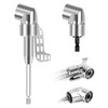105° Angle Wrench Attachment Adapter, 2 Pieces Drill Hex Shank