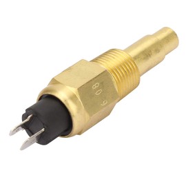 Engine Water Temperature Sensor 3/8 NPT 3W 103 Brass Engine Water Temperature Sensor Generator Part Suitable for VDO, Temperature and Humidity Sensor, Default, Brass