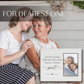 HUKINE Great Grandma Picture Frames 5x7, Great Grandkids Photo Frame, Great Grandma Baby Announcement, Promoted to Great Grandma, Gifts for Great Grandma, Great Grandmother Gifts