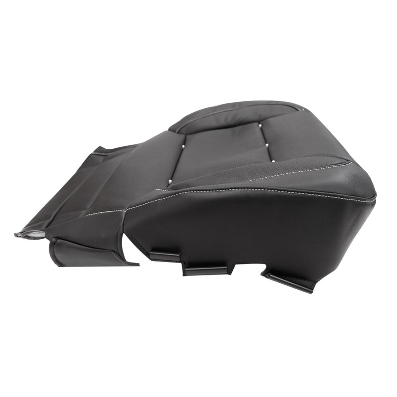 Mythoria Driver Side Bottom Replacement Leather Black Seat Cover Perforated