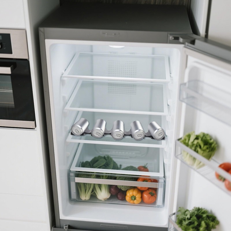 pclapora 2 Stück Flaschenhalter Kühlschrank, Silikon Faltbare Flaschenablage, Flaschenregal Bier