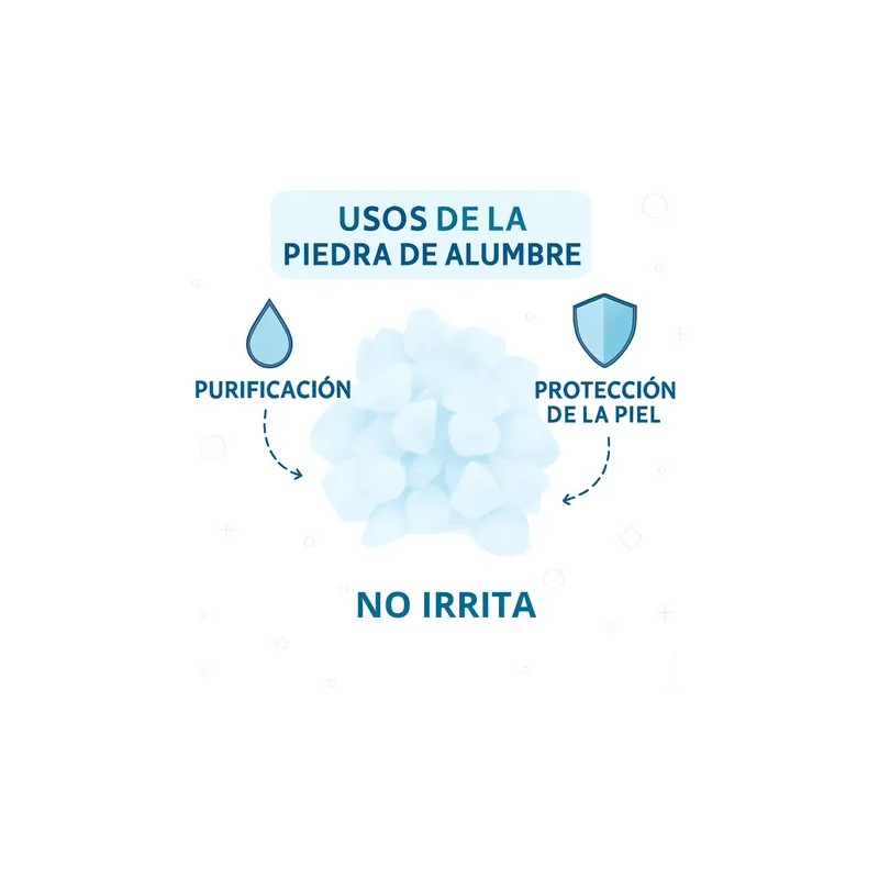 Piedra Alumbre Natural 4 Kg, Chica