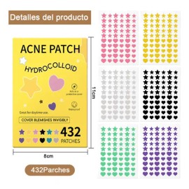 432pzs Parches Estrella Star Anti Acne Espinillas Granos                                                                                              