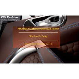 Kar Designers Vinyl Black w/Gray Stitch Center Console Armrest Cover Fits 16-20 Lexus RX 350