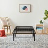 Linenspa Folding Metal Platform Bed Frame - No Box Spring