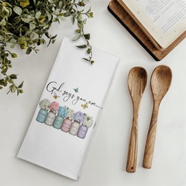Christian Inspirational Kitchen Towels Hand Towels Dish Towel 16x24,God says you are Christian Kitchen Bathroom Decor Towels,Christian Housewarming Gifts Religious Bible Scripture Gifts for Women