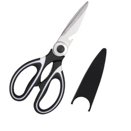 Kitchen Scissors - Premium Stainless Steel Kitchen Scissors, Ergonomic Soft Grip for Ultimate Cutting Comfort and Durability HSYTEK
