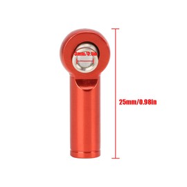 Tie Rod End, RC Car Tie Rod End, Aluminium Alloy Tie Rod End M4 Positive Negative Thread Tie Push Link Rod Joint for Toy Car RC Car Toy (Red)