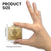 ANATTASOUL Brass Binder Clip Vintage Bee Wreath Paper Clamp for