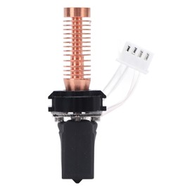 3D Printer Hotend Kit, All Metal Detachable 0.4mm Single Hole Hardened Steel Nozzle with 0.4mm 0.6mm 0.8mm Nozzle, 3D Printers Ceramic Heating Block High Temperature