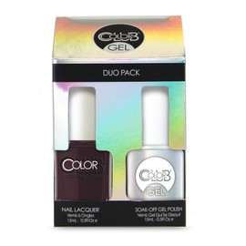 Color Club Killer Curves Gel and Lacquer Duo Polishes, Vampy Red Color, .5 fl oz Each (15 mL)