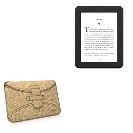 BoxWave Case Compatible with Barnes & Noble Nook GlowLight 4 - Quorky Pouch, Durable, Lightweight Cork Envelope Sleeve Cover