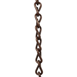 RCH Hardware CH-S51-16-AC-3 Steel Basket Chain, Antique Copper (3 Feet)