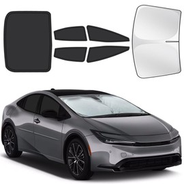 for Toyota Prius 2023-2025 Car Window Shades, 6pcs Privacy Sun Shade Set for Front Windshield Side and Rear Windows, Full Window Covers Keeps Vehicle Cool for Camping Napping