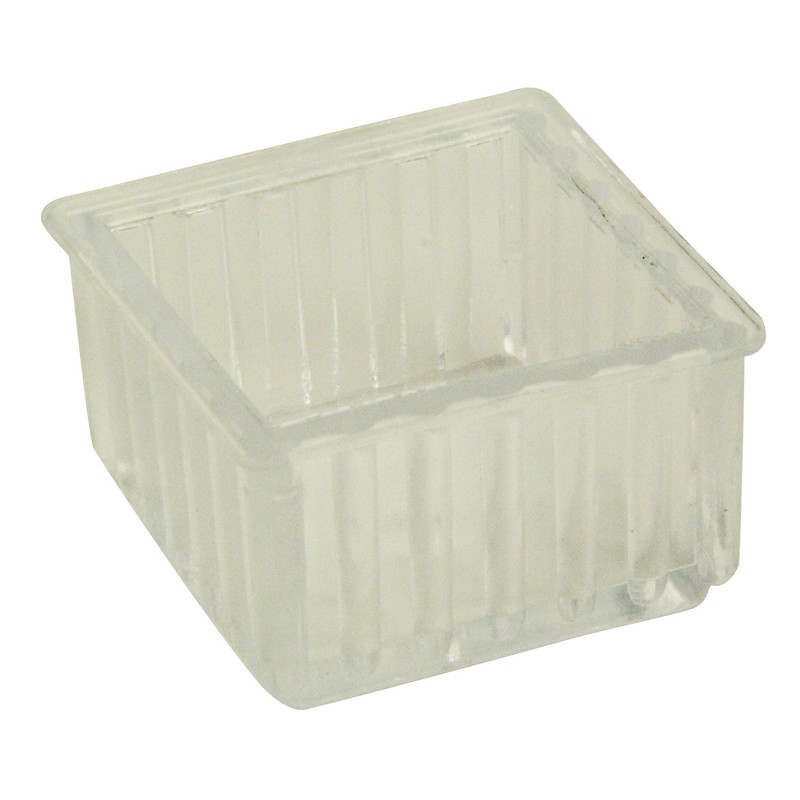 tutsi Rhino Clear Leg Cap Angle 36 mm, 1 Pack 4 Pack