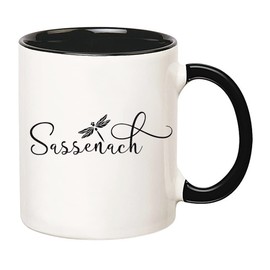 Fonhark - Taza Sassenach, Outlander, Claire Randall, Jamie Fraser, taza de café escocés, taza de café de 11 onzas