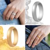 ThunderFit Anillos Boda Bandas de Silicona 7 Pack, Las Mujeres
