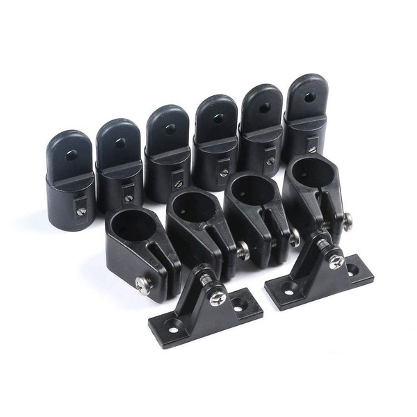 new Nylon Fittings Hardware Set 7/8" Black - 12 PCS