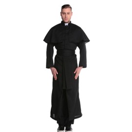 YTWS Priest Costume For Adult Men Exorcist Costume