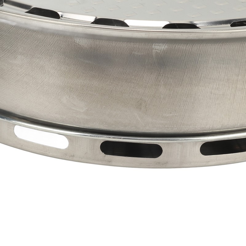 Portable Round Barbecue Charcoal Grill Multifunctional Compact Charcoal Stove for