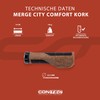 CONTEC Merge City Comfort Cork Bicycle Grip D3 Tri-Component Rubber