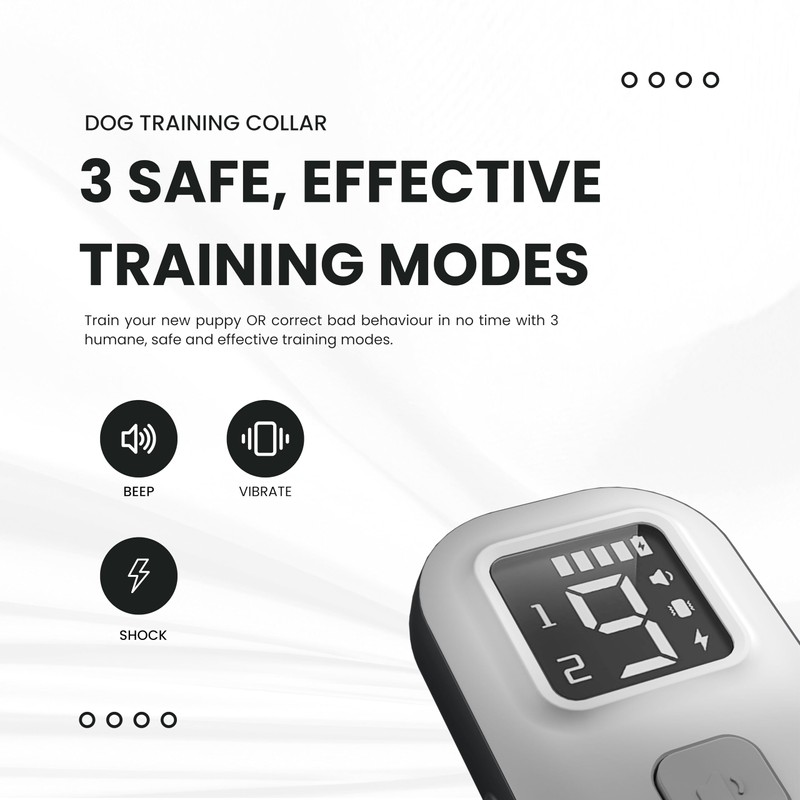 Generic Dog Training Collar - Beep, Vibrate Shock, Safe Effective,